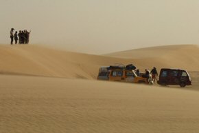 camping in the desert