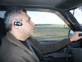 Hany navigating through the vineyards of the Cognac region of France