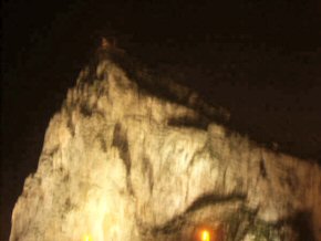 Rock of Gibraltar on night of 14th January