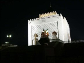 Mausoleum in Rabat at Night