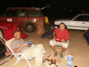 Camped in the desert in Mauritania 24/01/08