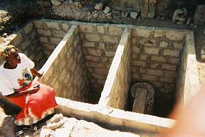 the underground chambers for the toilets nearly finished 2