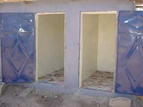 the finished toilets