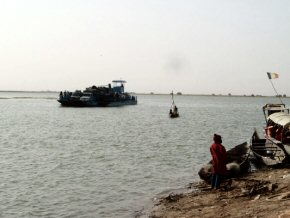 Ferry across the Niger from Timbuktu