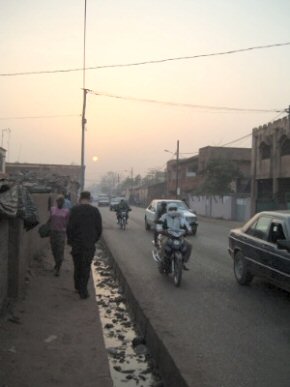 Open sewers. Bamako