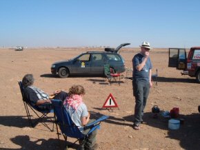 Picnic. Somewhere in Western Sahara