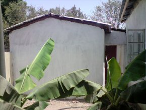 side view of kitchen