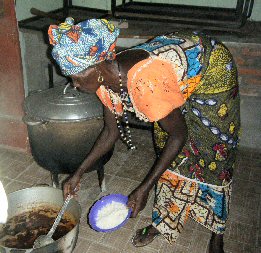 cooking the lunch