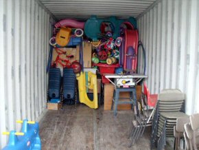 container being packed October 2010