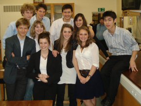 students from Oakham at the conference in January