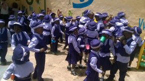 Unity Nursery children dressed up for the celebration parade