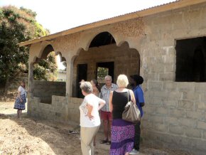 outside of house, showing the roof on